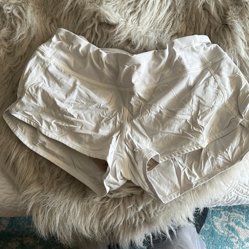 White lulu shorts